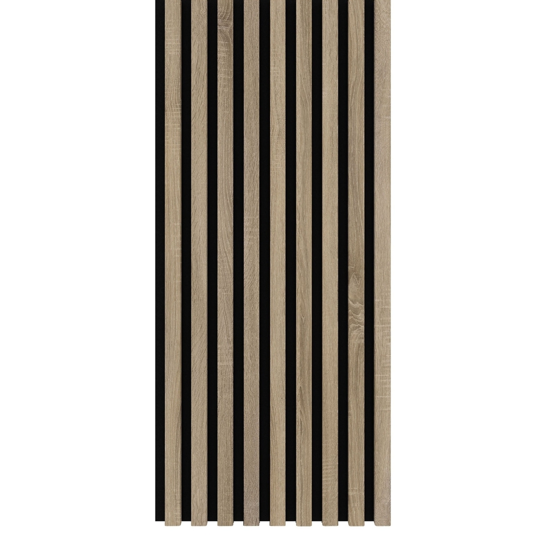 Riflaj MDF decorativ LDA PREMIUM de tip Panou Acustic, Stejar Sonoma, 260x40 cm