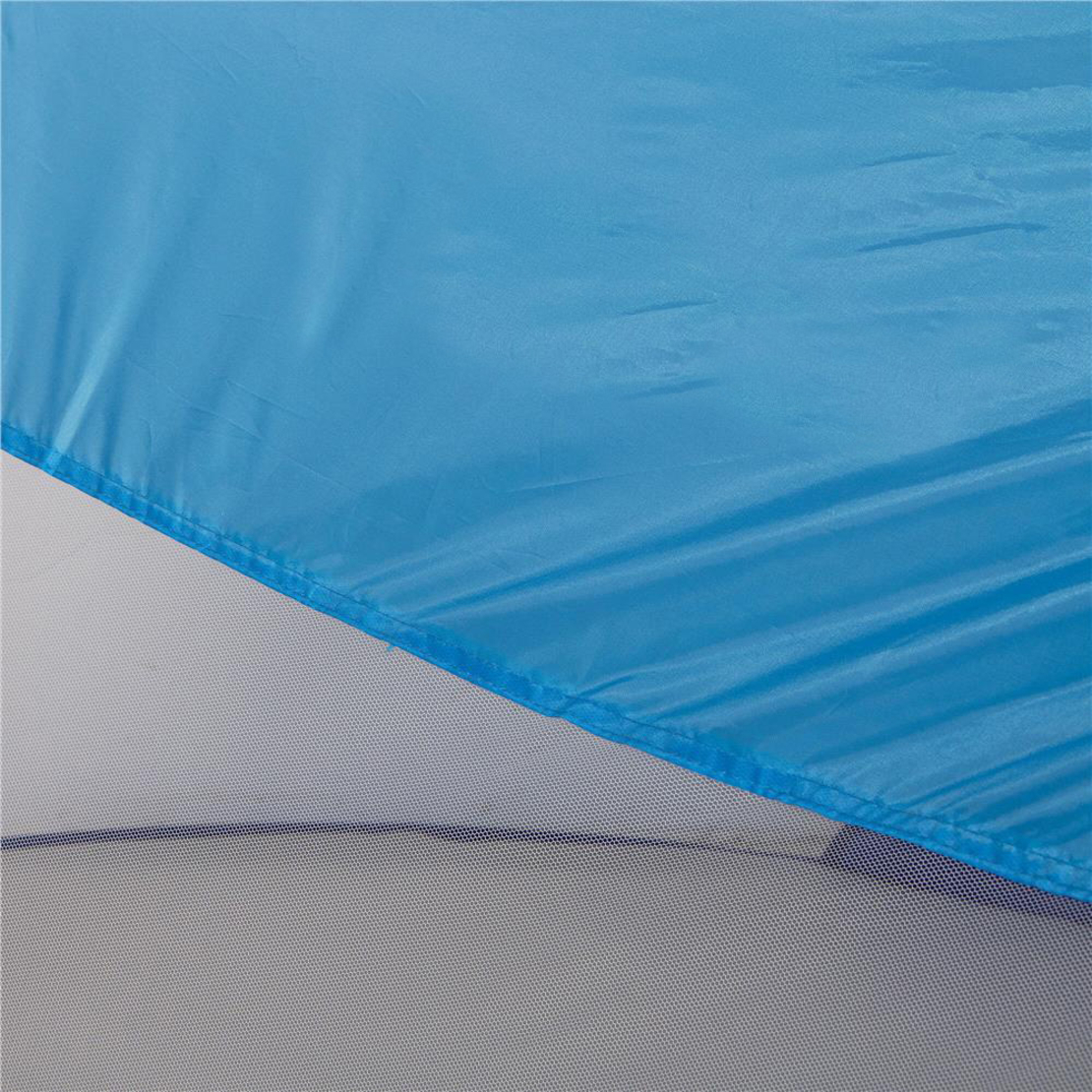 Cort plaja si picnic semi-deschis Sersimo, protectie UV, 200x120x95cm, albastru