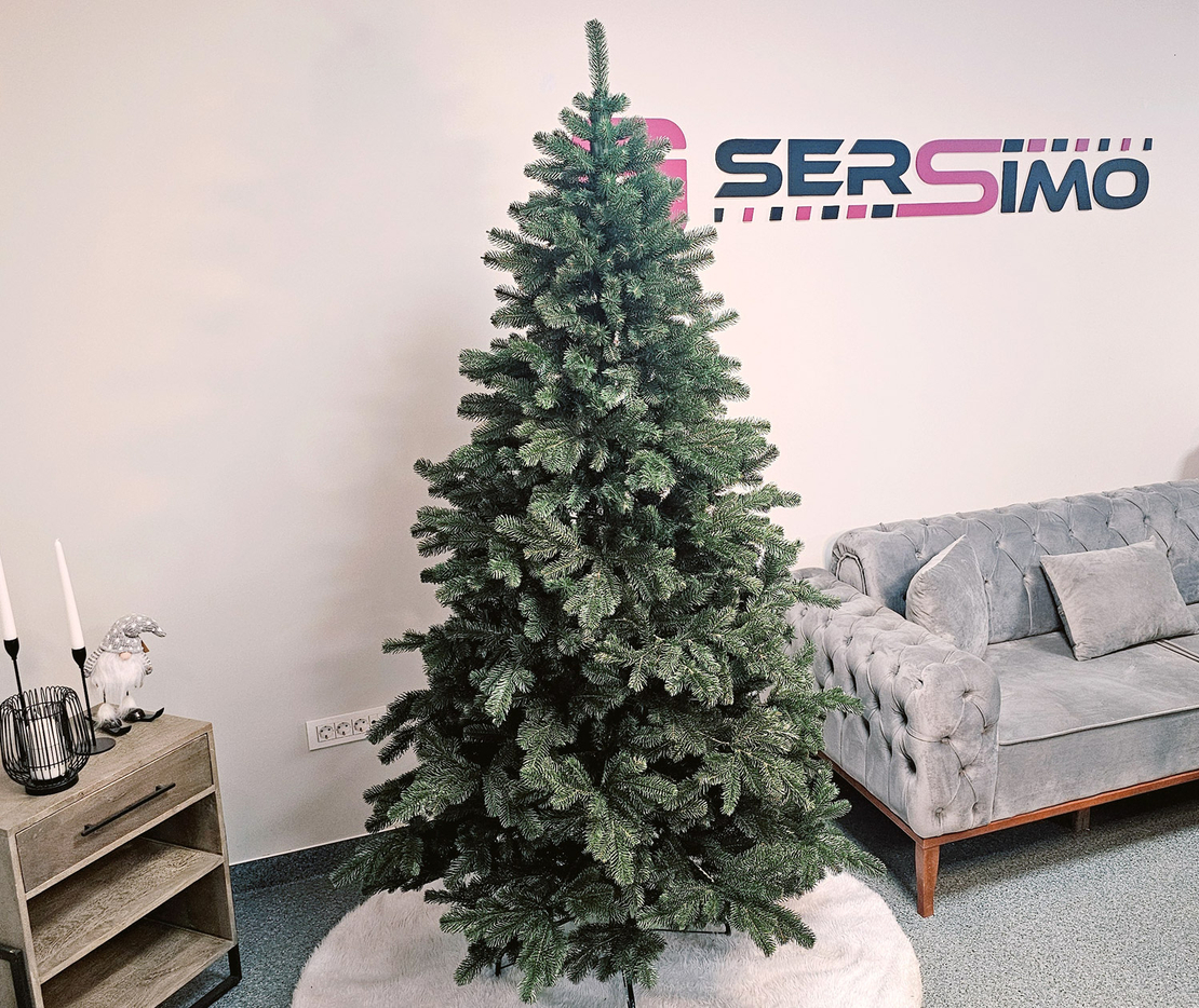 Brad artificial Christmas Deluxe by Sersimo, Kovalivka Select, integral 3D, 210cm