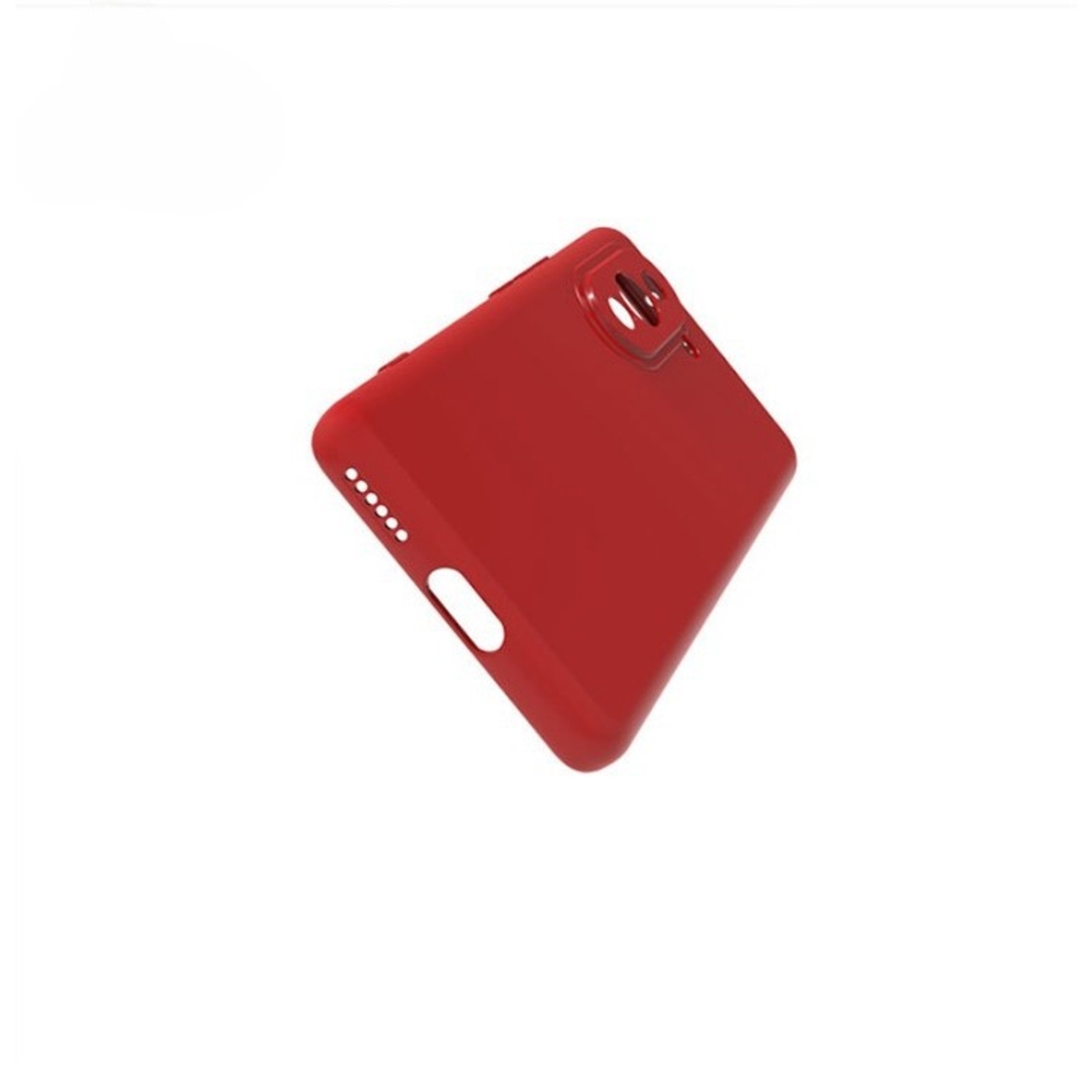 Husa pentru Huawei NOVA Y70, Vafy, Liquid Silicone, cu Microfibra pe interior, Protectie Antisoc, Rosu