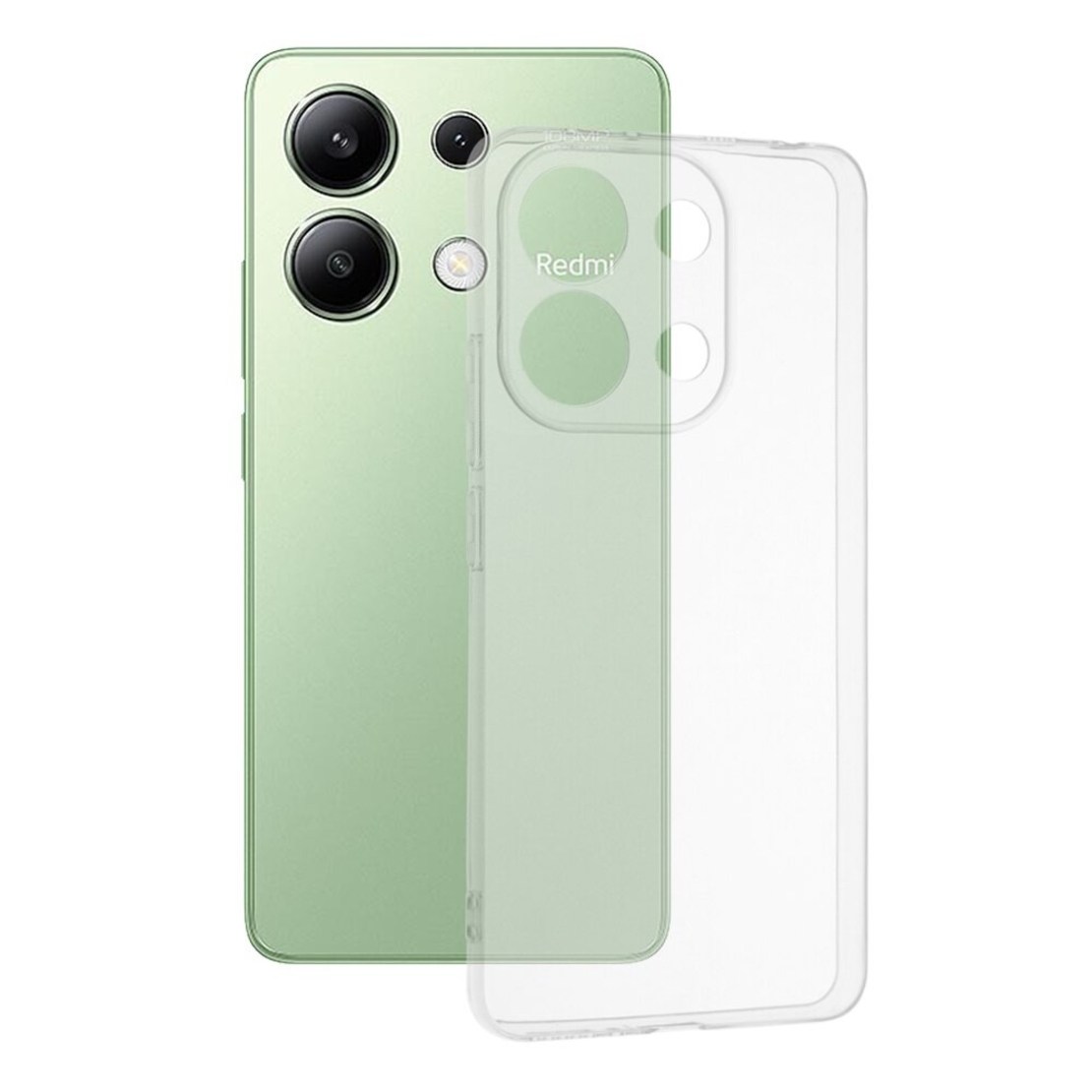 Husa Telefon, Vafy, Compatibila Xiaomi Redmi Note 13 Pro 5G, Carcasa TPU, Protectie Camere, 1.5 mm, Transparent