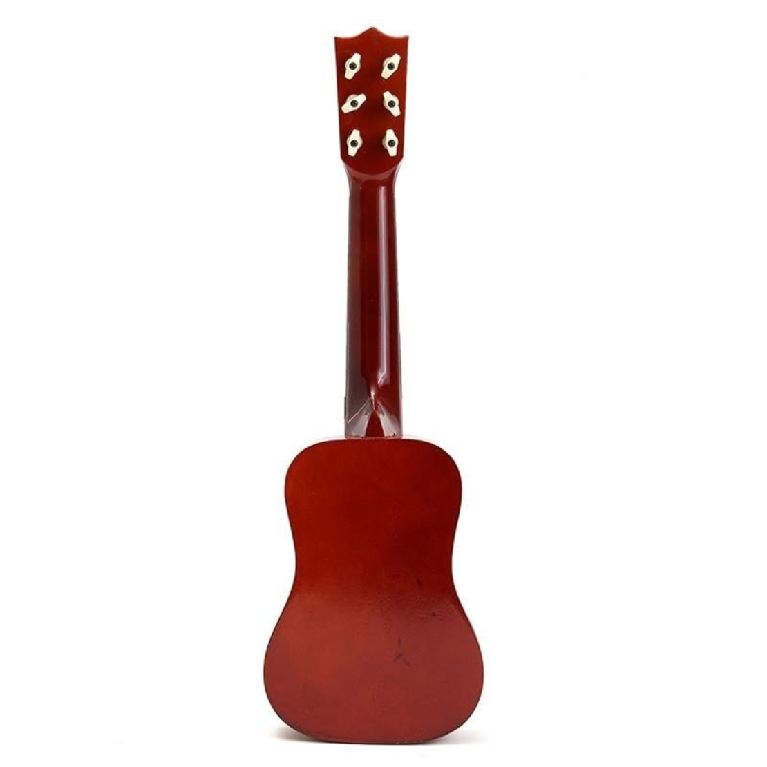 Chitara pentru Copii, Flippy, din Lemn si Plastic, pentru Incepatori, 53.4 x 17.5 x 5.8 cm, Maro Lucios