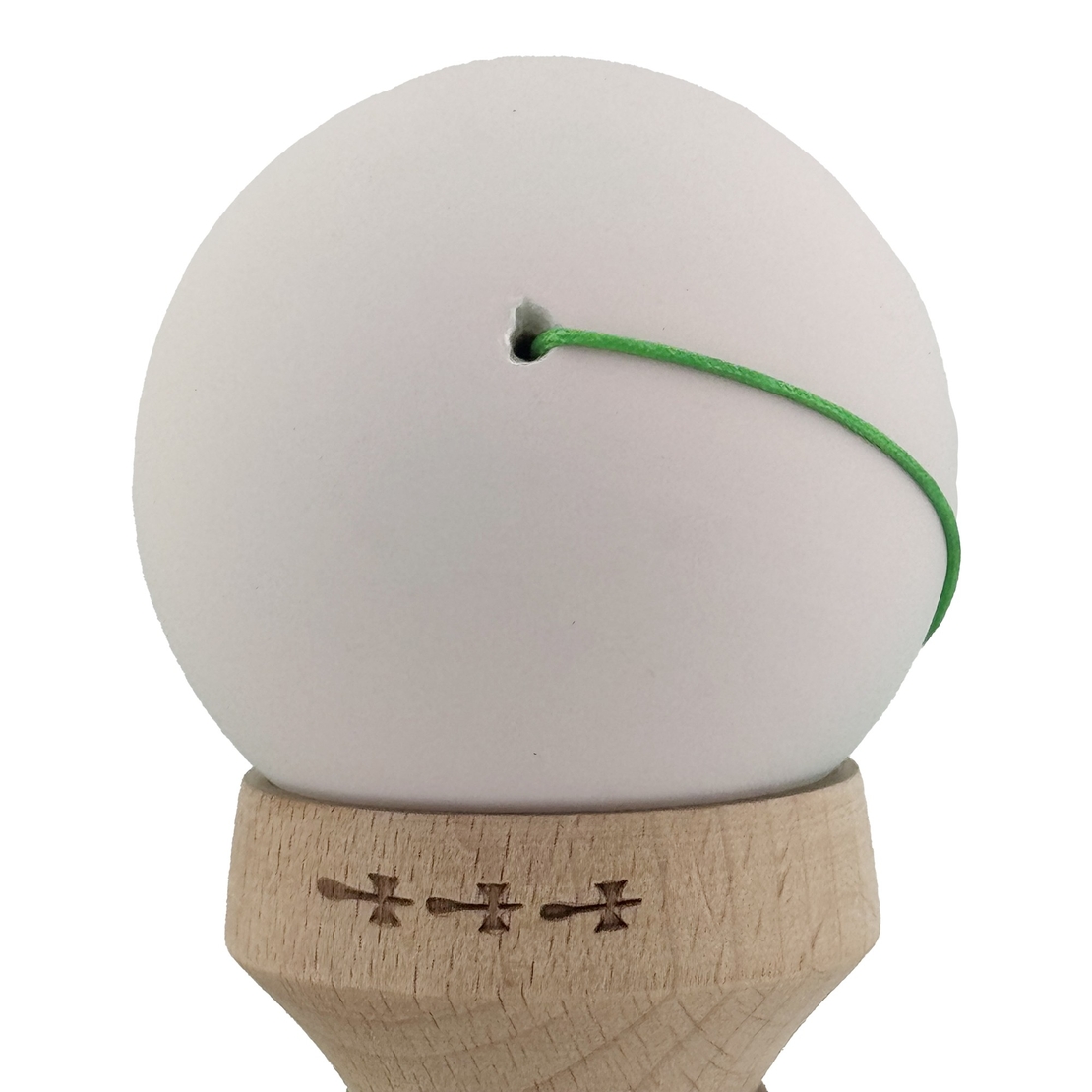 Kendama X Originala, Profesionala, Flippy, Rubber Grip, Cupe Mari KING SIZE V3, Gaura in Baza, Rulment Metalic, din lemn 18 cm, Ata 62/65 cm, Gradient Roz/Verde