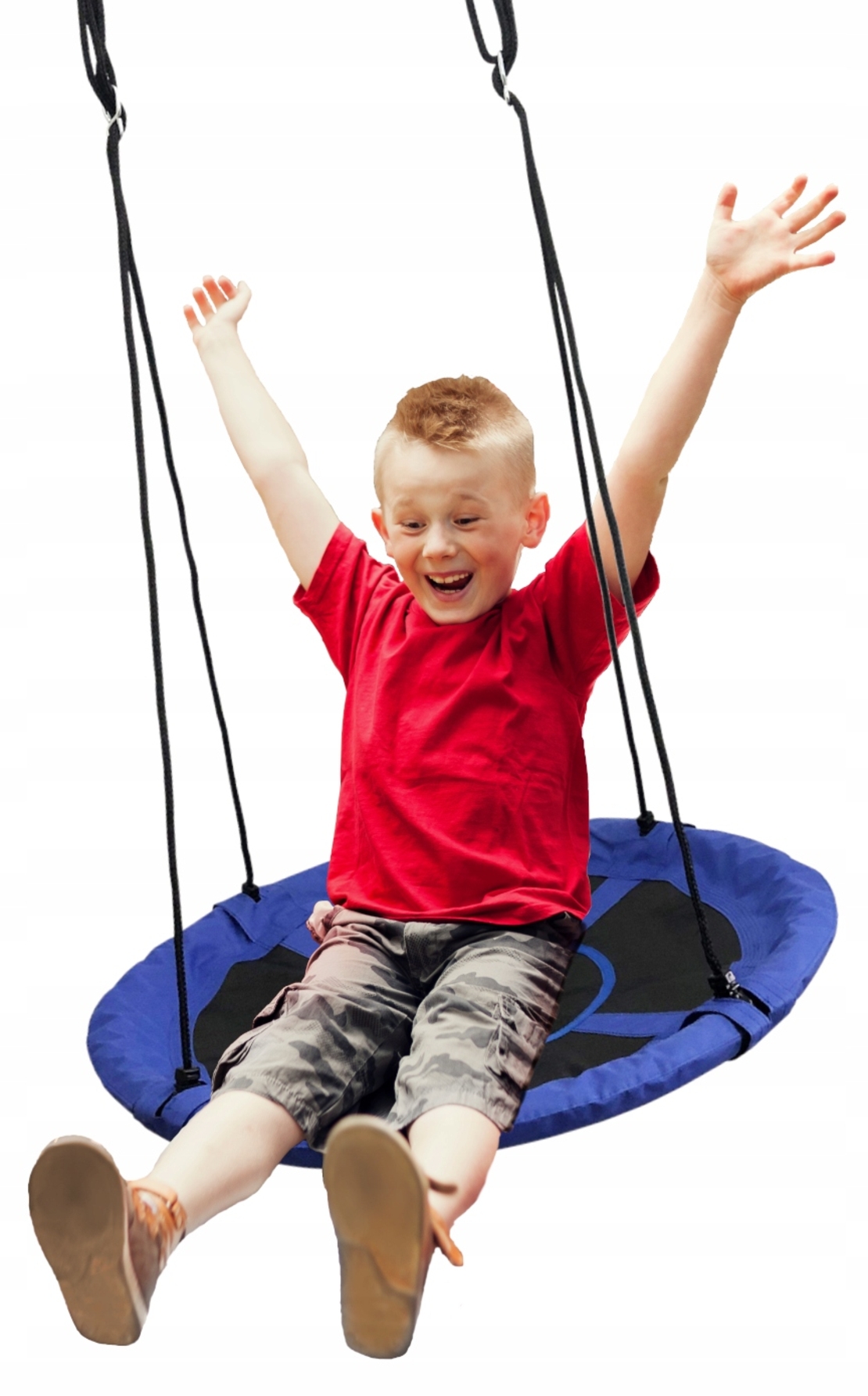 Leagan tip cuib Sersimo G-Line, 100cm, inaltime reglabila, 150 kg, Albastru Negru