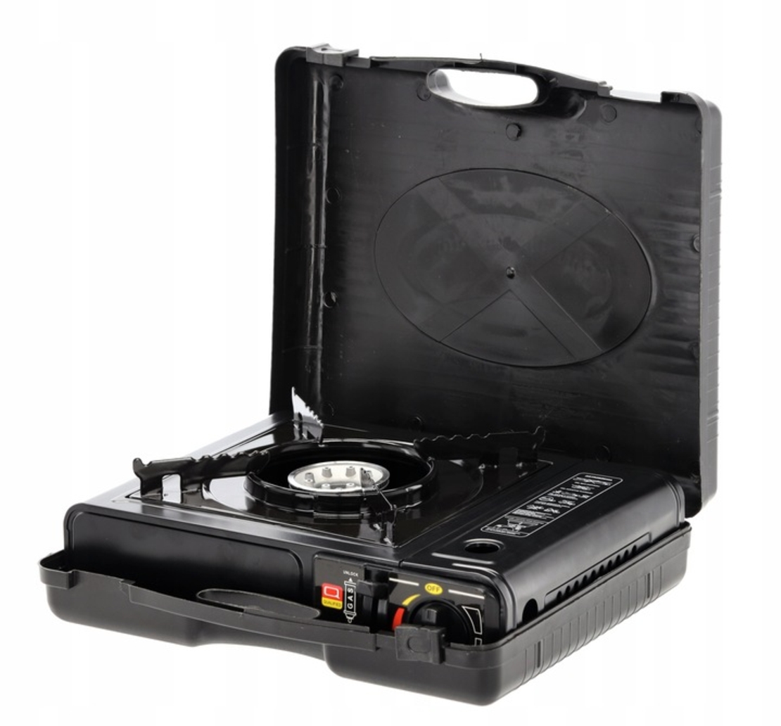 Aragaz portabil camping sau rulote, pentru cartuse cu gaz, 2500W, 34x26x9cm