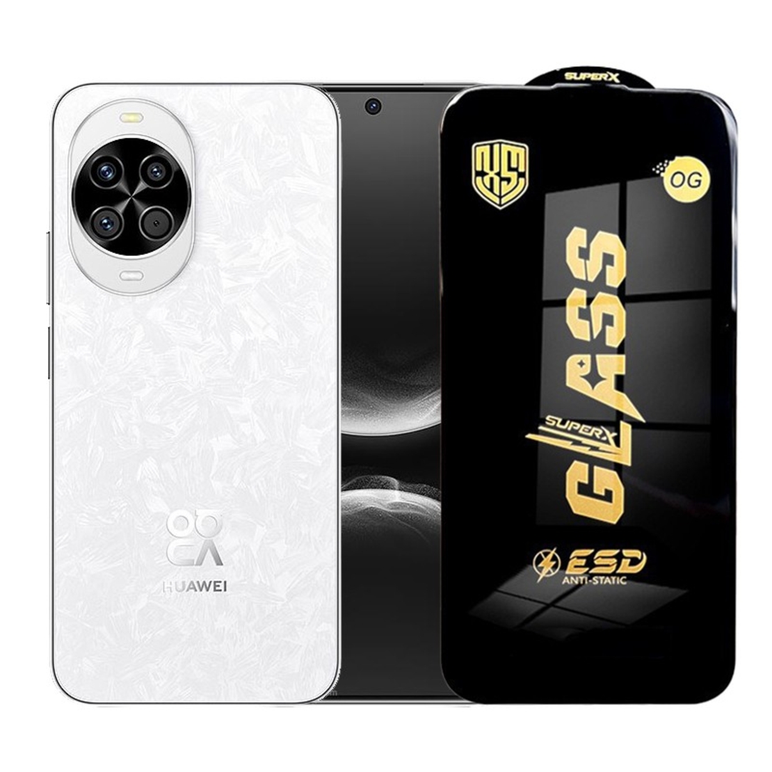Folie de Protectie pentru Huawei Nova 14, Vafy, Sticla Securizata ESD, Margini Negre, Rezistenta la Zgirieturi, Antistatica, 0.35 mm, Transparenta