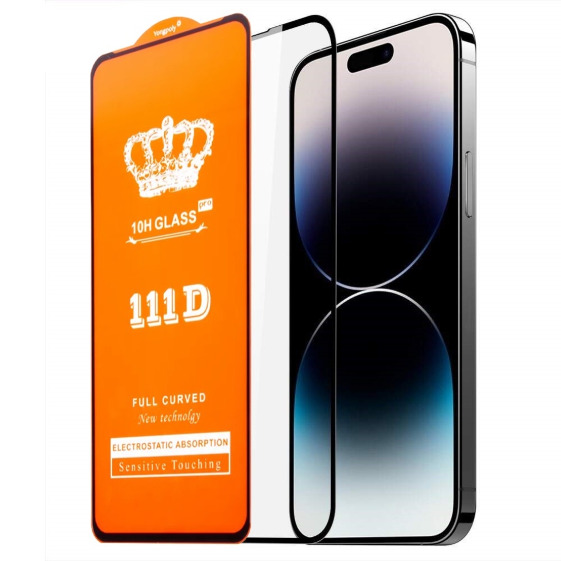 Folie Sticla Securizata pentru iPhone 16, Vafy, Sticla de Protectie Compatibila cu Apple iPhone 16, Full Cover 111D, HD, Margini Negre, Transparenta