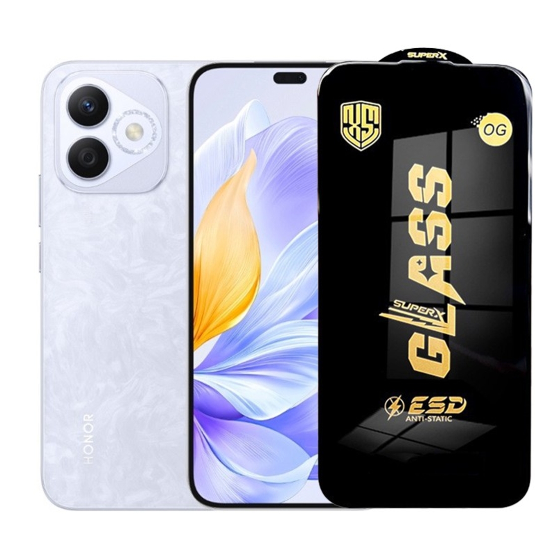 Folie de Protectie pentru Honor X60i, Vafy, Sticla Securizata ESD, Margini Negre, Rezistenta la Zgirieturi, Antistatica, 0.35 mm, Transparenta