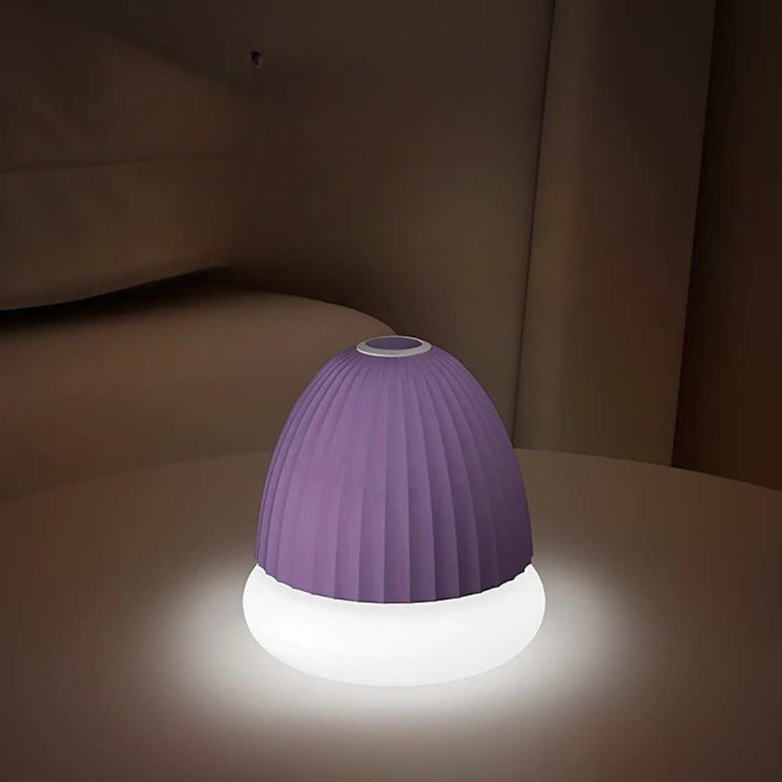 Aparat de Scame 2 in 1, Vafy, Curatare Haine si Lampa de Veghe, 3 Trepte, Incarcare Tip C, 4 W, 9 x 10 cm, Mov