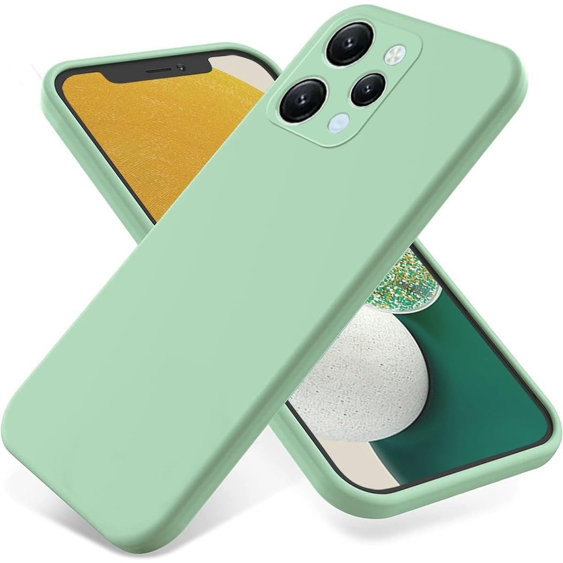 Husa de Protectie Matte TPU, Vafy, pentru Xiaomi Redmi 12, Protectie Camera, Antisoc, Antizgariere, Antialunecare, Acoperire Completa, Verde