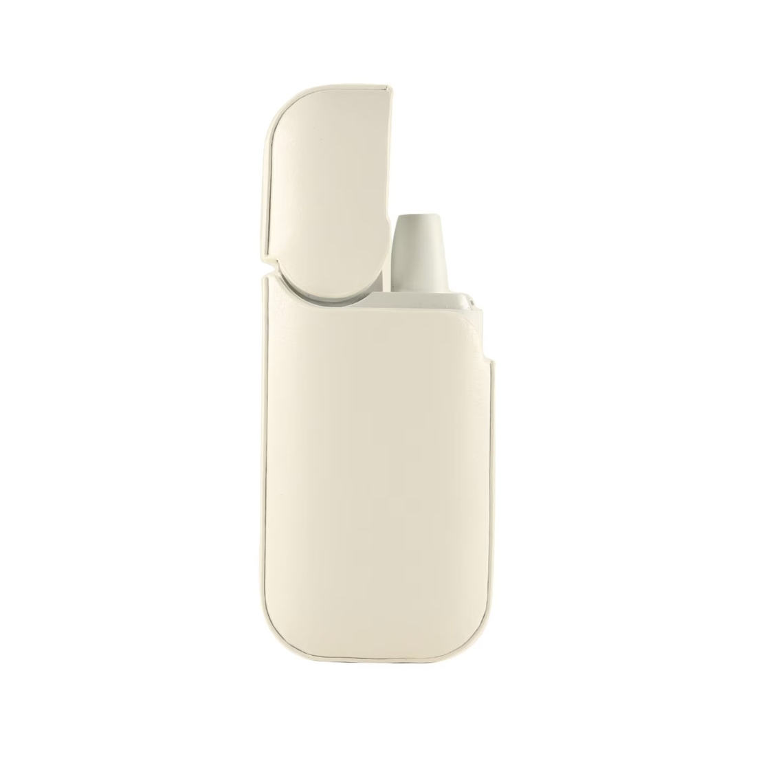 Husa Vafy pentru IQOS 2.4 Plus, Capac de Protectie, Anti Soc si Zgarieturi, din Piele Ecologica, 43 g, 12 x 6 x 2.5 cm, Alb