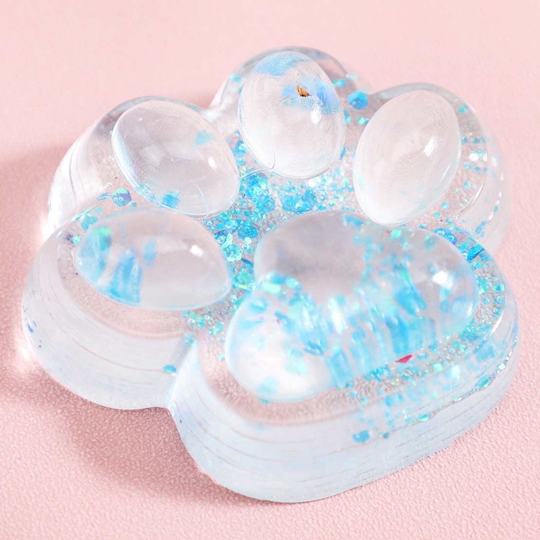 Jucarie Antistres Squishy, Flippy, Labuta de Pisica Pufoasa, cu Revenire Lenta, 7 x 6.5 cm, Model 270532, Multicolor