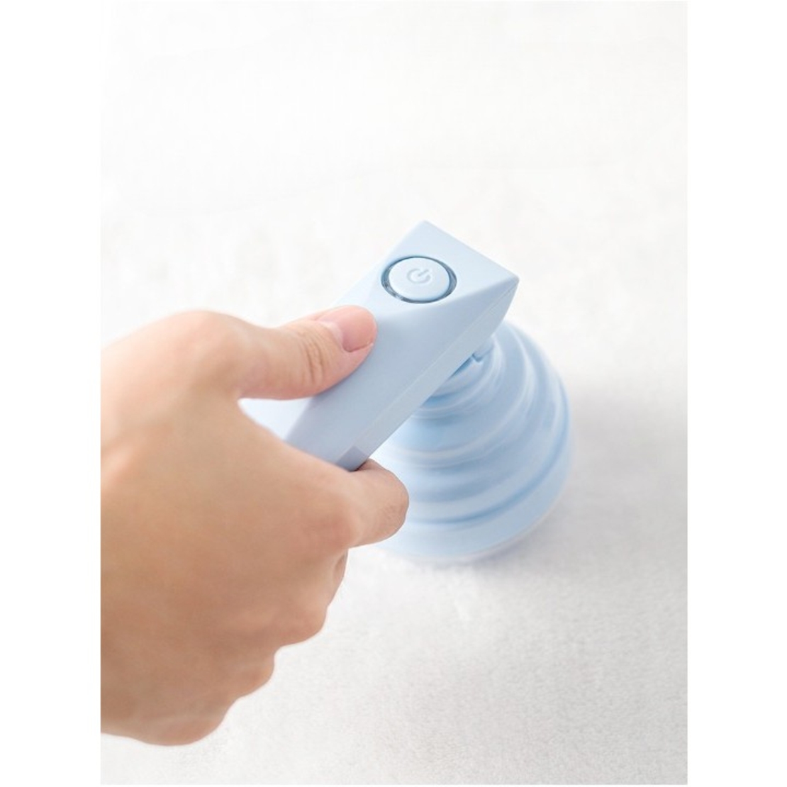 Aparat Pentru Curatat Scame, Par Si Praf, Vafy, Trimmer pentru Diferite Tipuri De Material, Cu Lame Din Otel Inoxidabil, Maner Flexibil, Incarcare Prin USB, 13x8 cm, Albastru