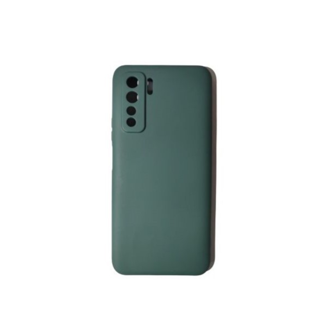 Husa protectie Vafy compatibila cu Huawei P40 Lite 5G Liquid Silicone Case Verde
