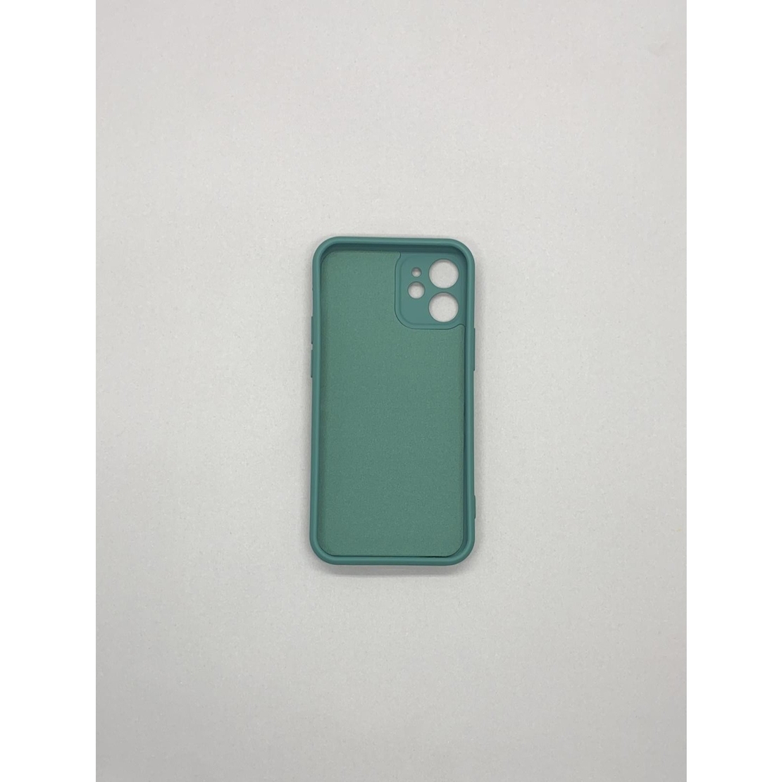Husa protectie Vafy compatibila cu Apple iPhone 12 Mini Liquid Silicone Ring cu suport rotativ Verde