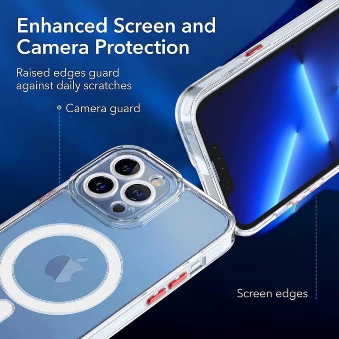 Husa de Protectie, Vafy, pentru Apple iPhone 16 Plus, MagSafe, TPU, Antisoc, Rezistenta la Impact, Protectie Camera, Transparent