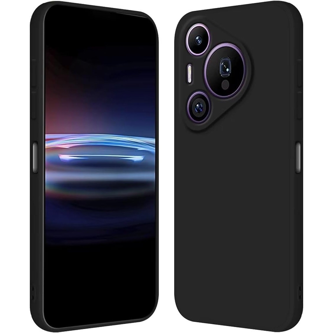 Husa de Protectie, Vafy, pentru Huawei Pura 70 Pro, Liquid Silicone, cu Microfibra pe Interior, Protectie Antisoc, Compatibil Incarcare Wireless
