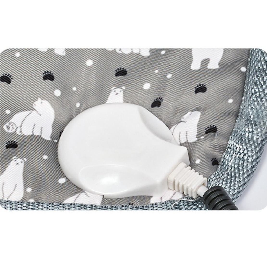 Patura electrica pentru animale de companie, perna pentru caini, 45 x 45 cm, 25W, 2 trepte de reglaj perna pentru pisici, anti-alunecare, Gri