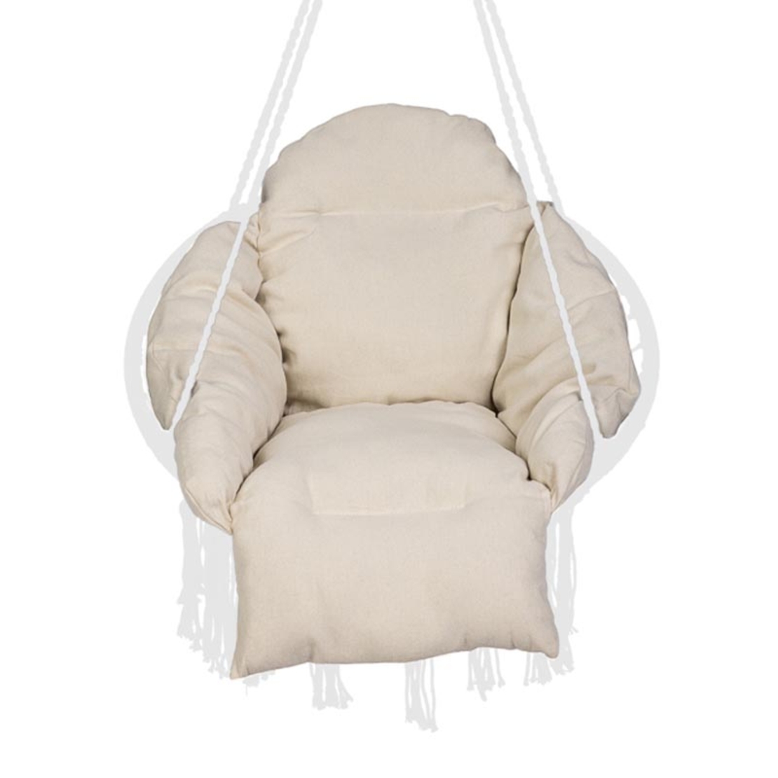 Perna mare pentru leagan tip cuib 64x56x66 cm, cu suport pentru picioare si cap, ecru