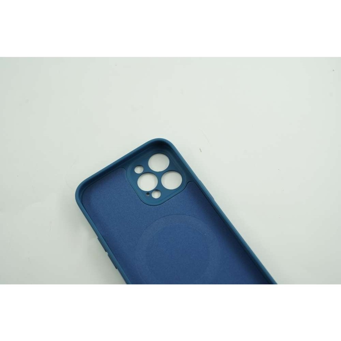 Husa protectie Vafy compatibila cu Apple iPhone 12 Mag Safe Silicone Albastru