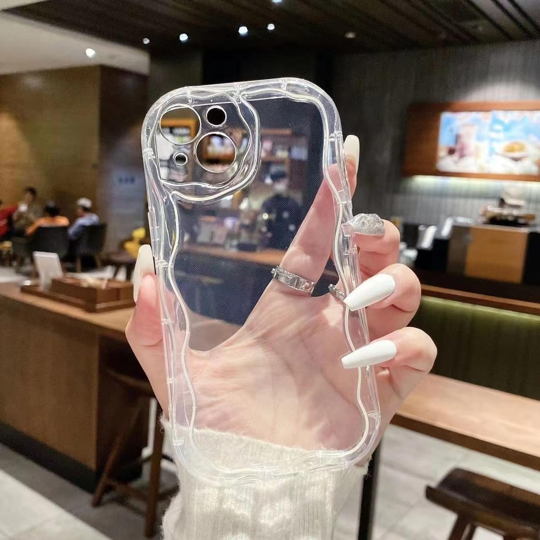 Husa de Protectie, Vafy, Husa pentru Apple iPhone 14 Pro Max, Model Atipic din Silicon, Antisoc, Rezistenta la Impact, Protectie Camera, Transparenta