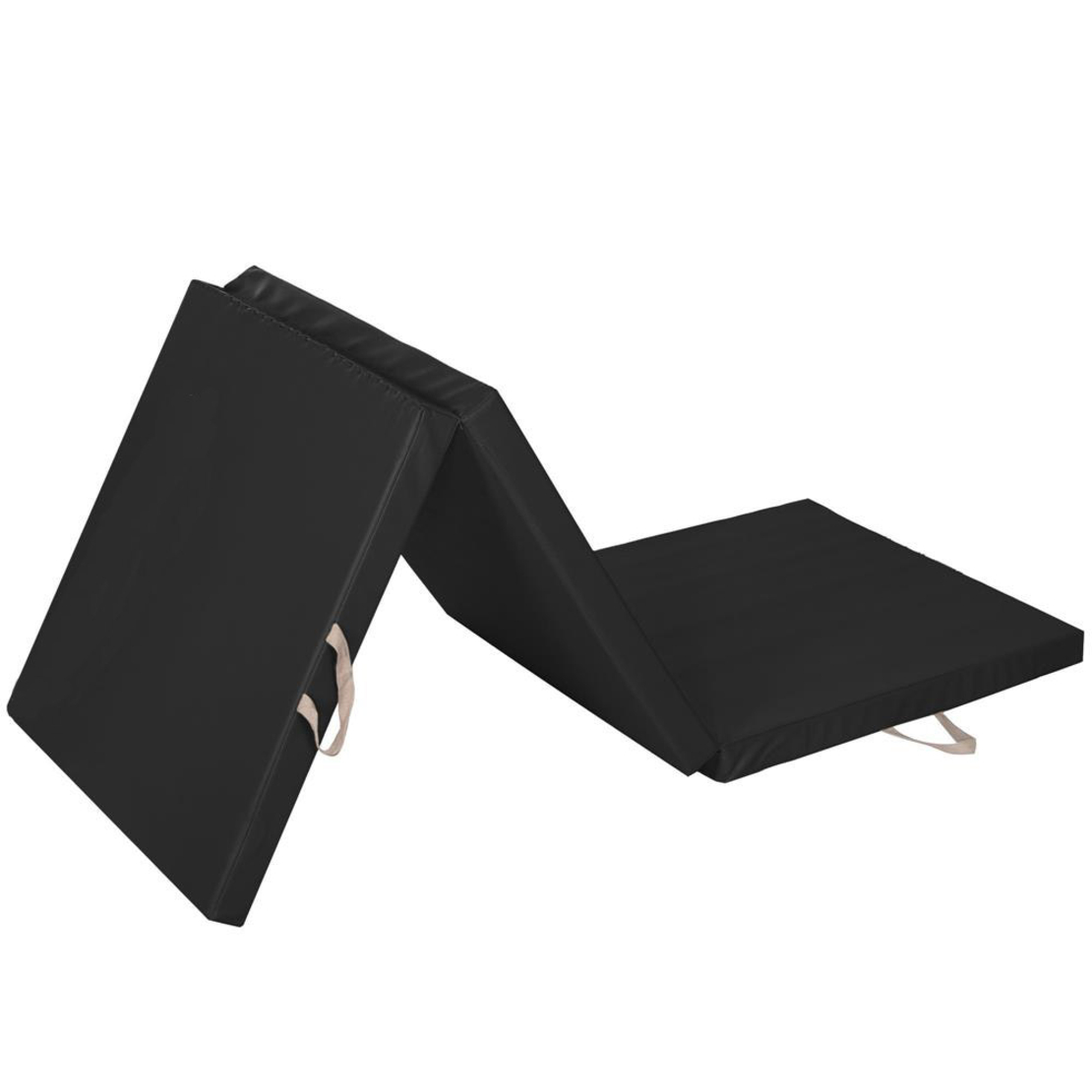 Saltea fitness groasa pentru antrenamente gimnastica, pliabila, 180x60x5cm, negru