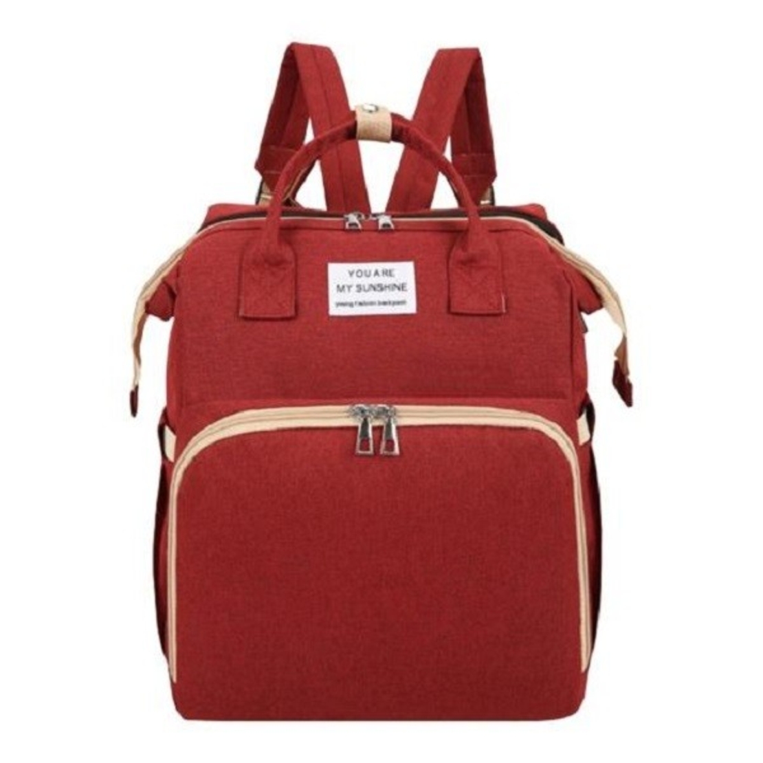 Rucsac Multifunctional pentru Mamici, Flippy, cu Patut Pliabil si Baza de Schimbat, Rezistent la Apa, Capacitate Mare, Usor, Compartimente Multiple