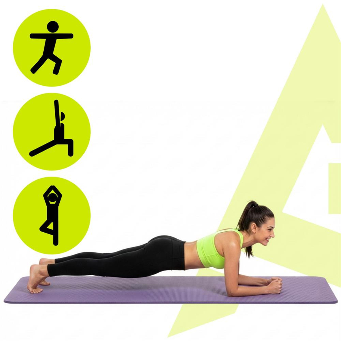Saltea fitness antiderapanta din NBR, 183x61x2 cm, cu curea transport, mov