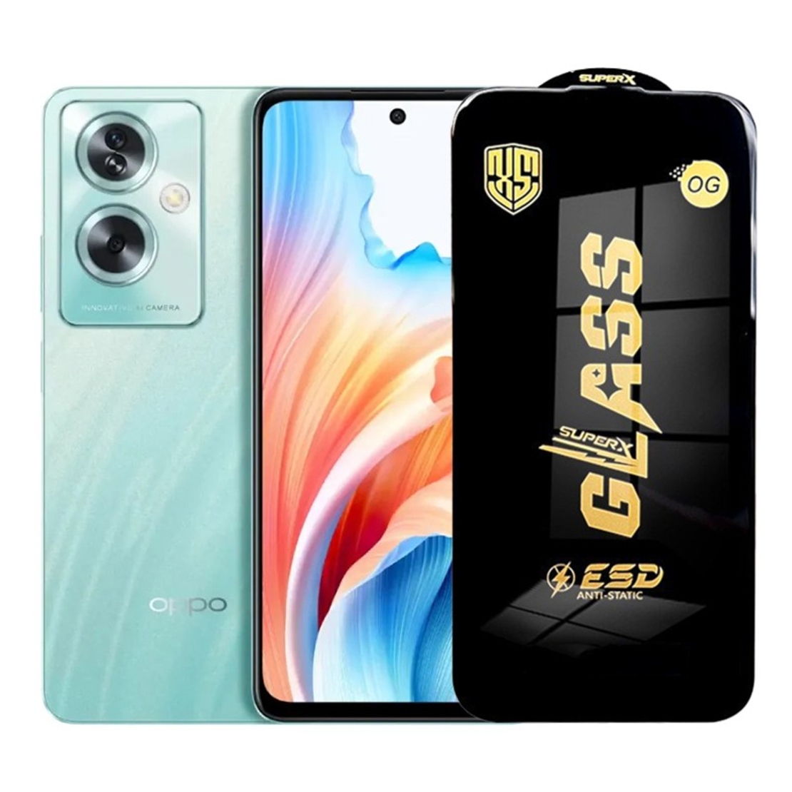 Folie de Protectie pentru Oppo A2, Vafy, Sticla Securizata ESD, Margini Negre, Rezistenta la Zgirieturi, Antistatica, 0.35 mm, Transparenta