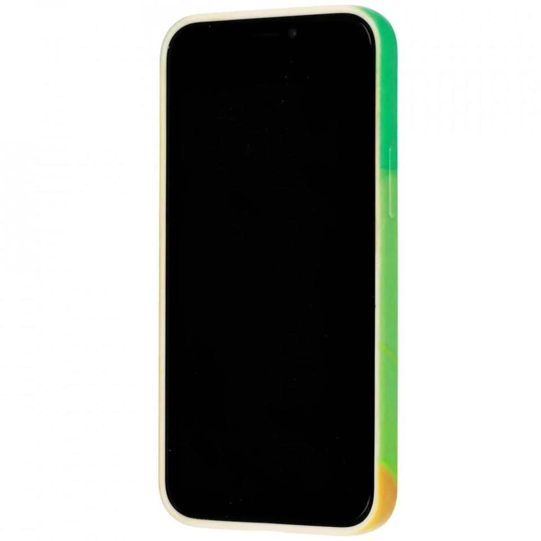 Husa protectie Vafy compatibila cu Apple iPhone 12 Pro Max Tpu Ombre, Verde/Portocaliu