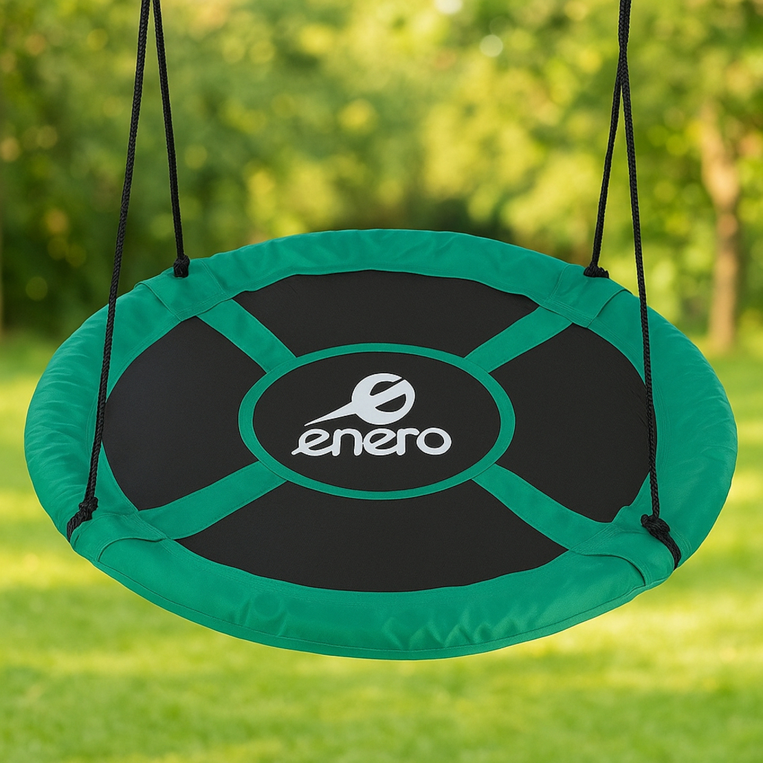 Leagan tip cuib, diametru XXL 110 cm, inaltime reglabila, maxim 150 kg, verde