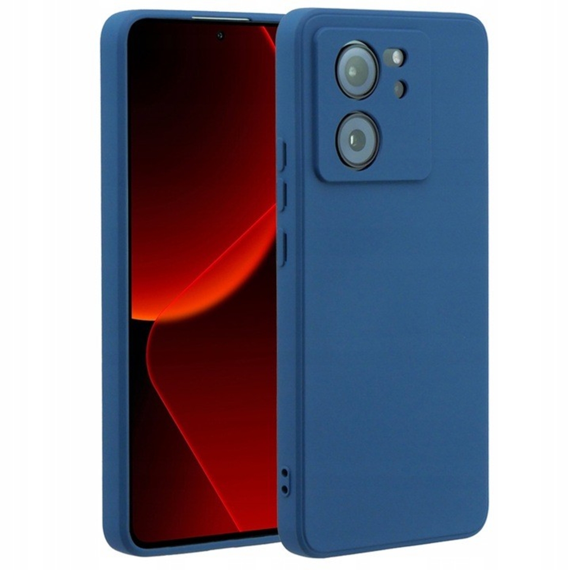 Husa de Protectie, Vafy, pentru Xiaomi Redmi 13T, Liquid Silicone, cu Microfibra pe Interior, Protectie Antisoc, Compatibil Incarcare Wireless, Albastru