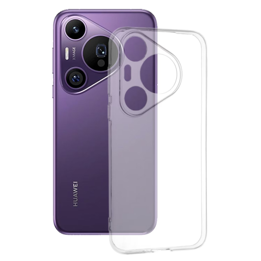 Husa de Protectie, Vafy, Compatibila cu Huawei Pura 70, TPU, Transparent