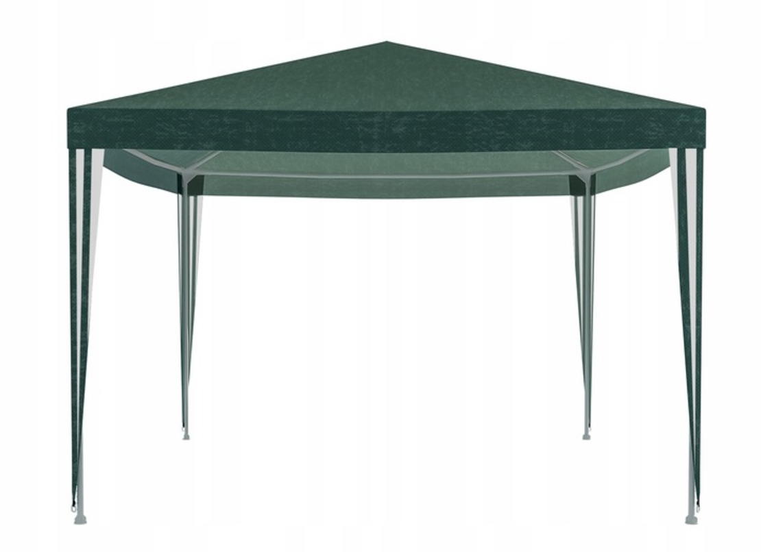 Cort pavilion de gradina, 300x300 cm, impermeabil cu rezistenta UV, verde