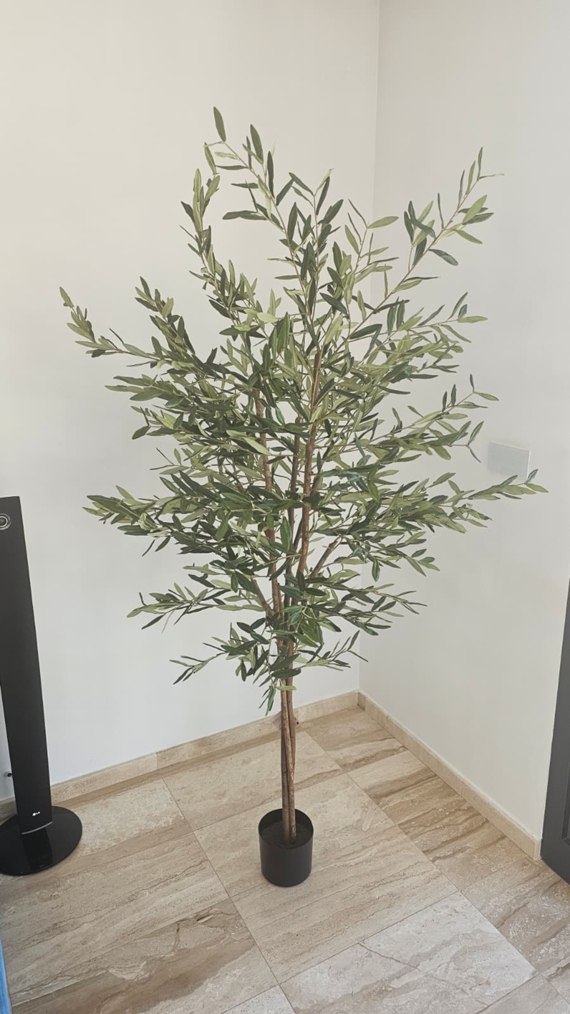 Planta artificiala Atmosphera Maslin decorativ cu ghiveci, 210 cm, verde