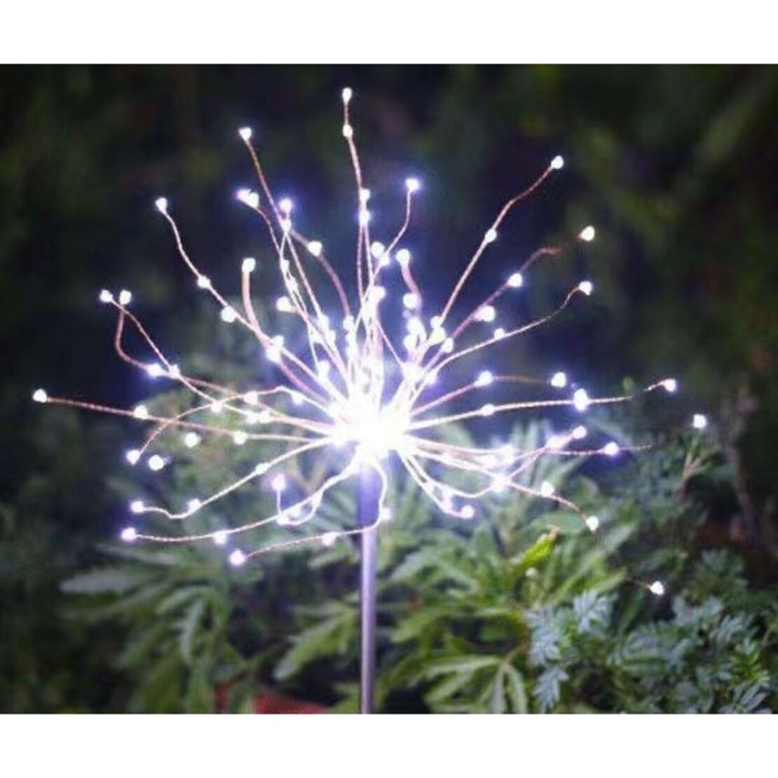 Lampa solara sub forma de artificii, 90 LED-uri, alb rece, Vafy