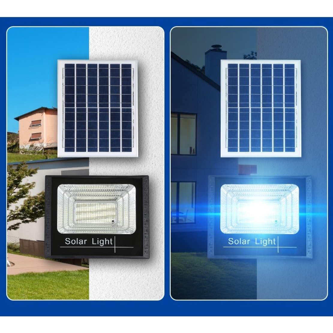 Proiector LED SMD 300W cu incarcare solara Flippy, panou solar, cu telecomanda, suport prindere, material ABS, 18AH, 400 LED-uri, temperatura culoare 6500k, 32x26x9 cm, negru