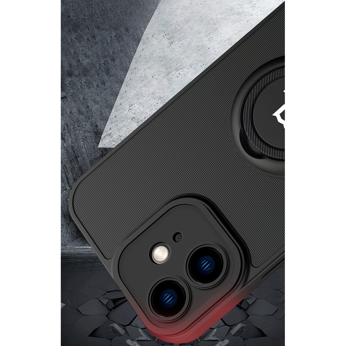 Husa Eagle Eye cu Stand pentru Motorola G22, Negru, Suport Auto Magnetic, Protectie Antisoc, Vafy
