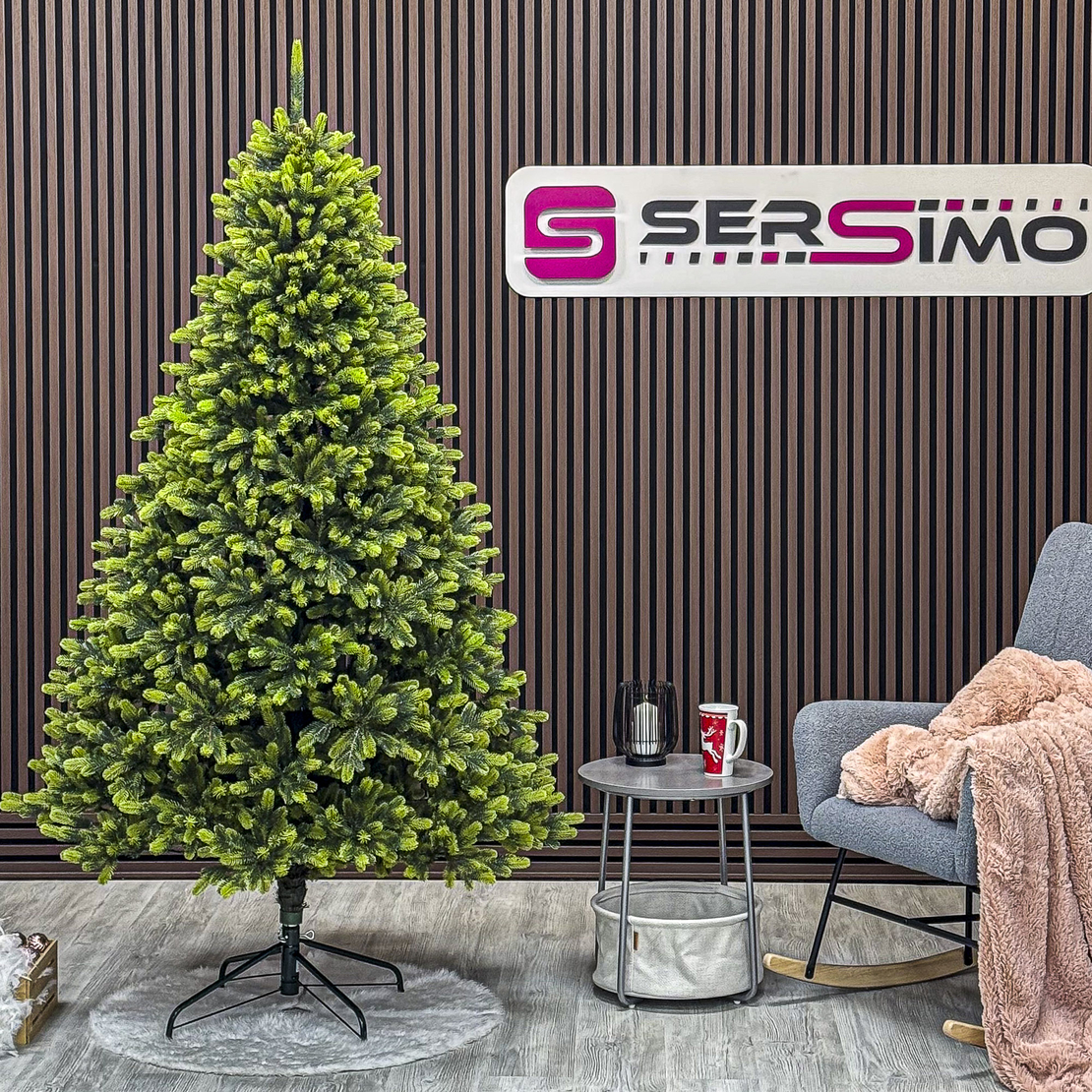 Brad artificial Christmas Deluxe by Sersimo, Polar Spring Select, integral 3D, 210 cm