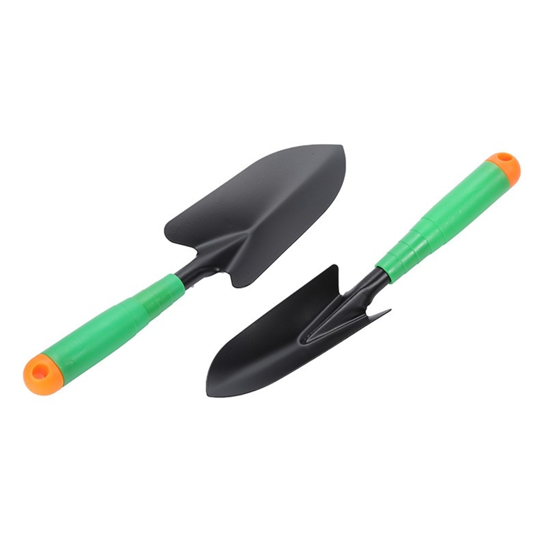 Set 4 Unelte de Gradina Flippy, pentru Plantare Prelucrare Sol si Ingrijire Plante, Material PVC si cardboard, 31.5 x 8.5 cm, verde