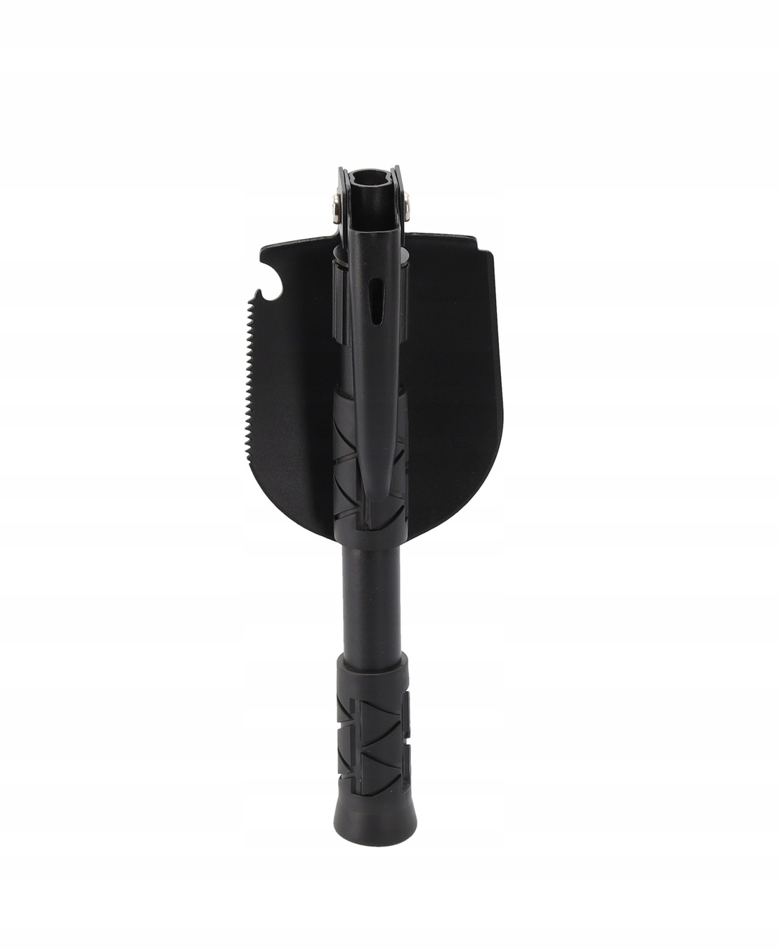 Lopata pliabila multifunctionala 5 in 1 pentru camping si gradina, otel mangan, 41 cm, negru