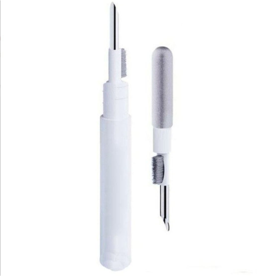 Kit de Curatare Casti 3in1, Flippy, Multifunctional, din ABS, 10.6 x 1.3 x 1.3 cm, Alb