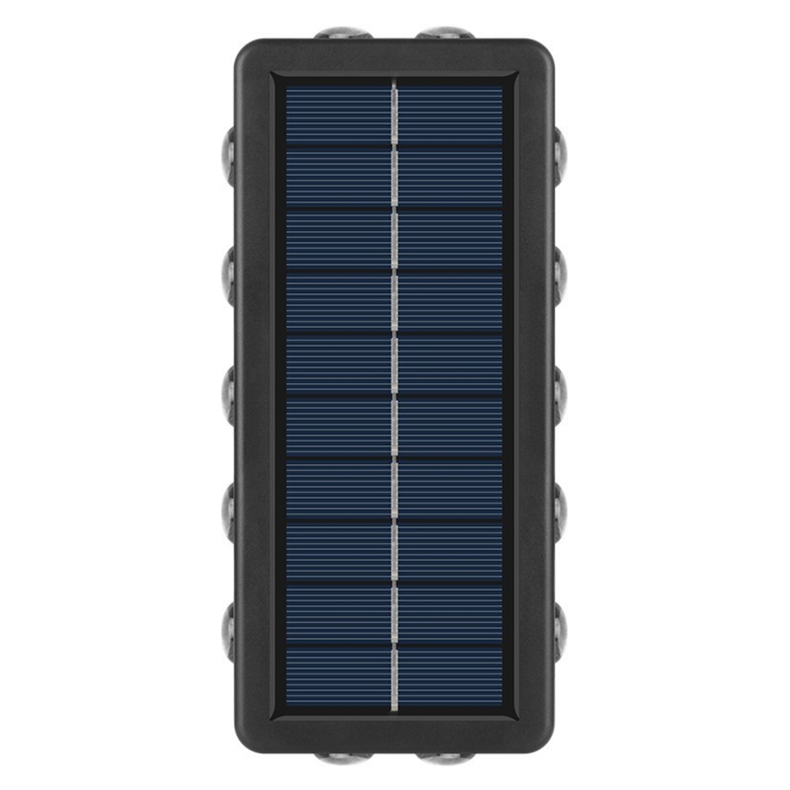 Lampa Solara, Flippy, 8+4 LED, Lumina Alba/Calda, din ABS+PC, 8 x 17.7 x 3.7 cm, Negru