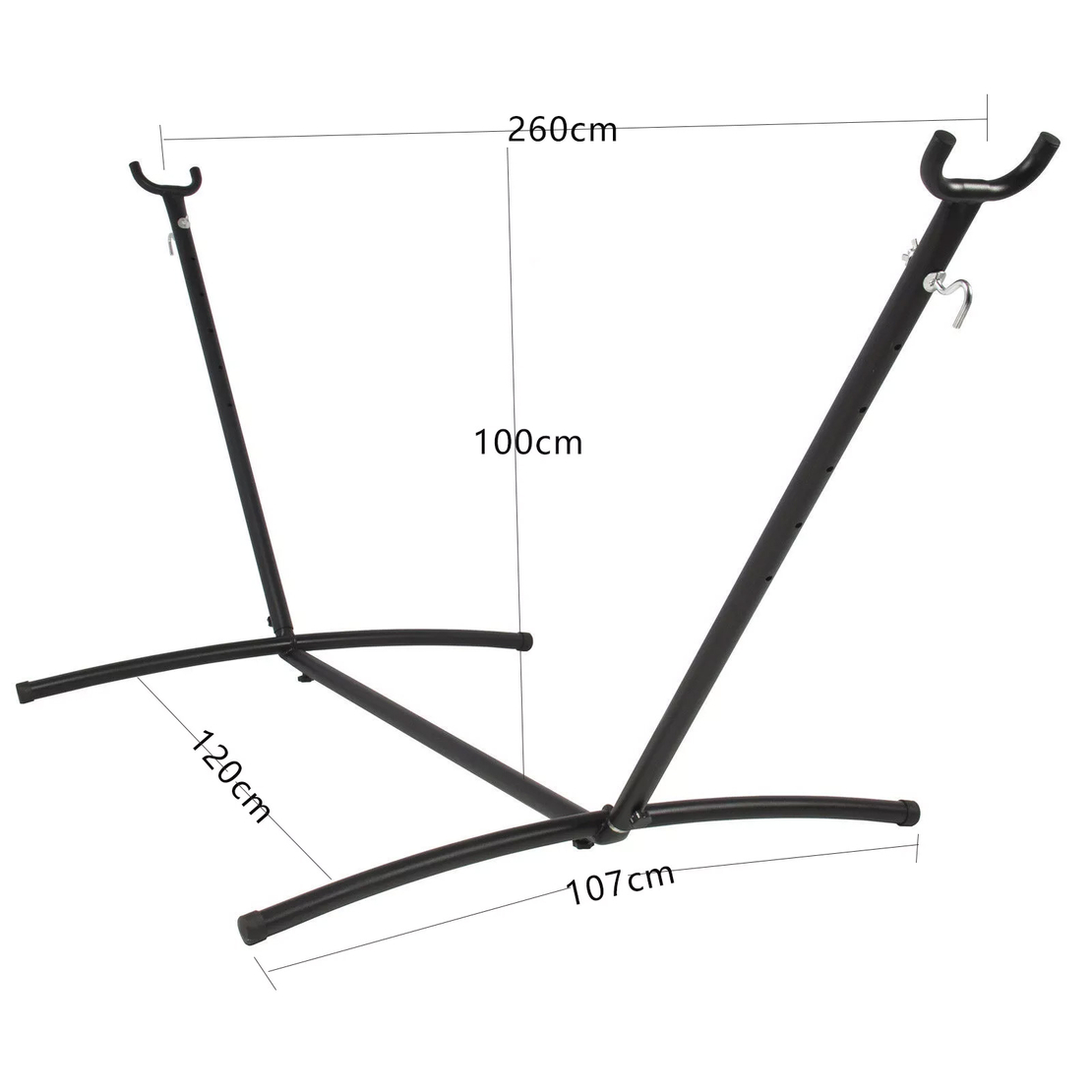 Suport metalic pentru hamac Sersimo, max 150 kg, cu geanta