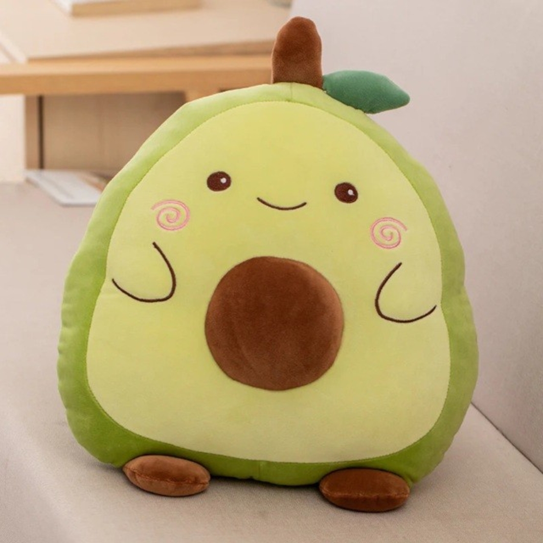Patura 2in1 pentru Pat sau Canapea, Vafy, Model Jucarie Avocado cu Spatiu de Depozitare Patura, Microfibra, 1x1.7 m, Verde
