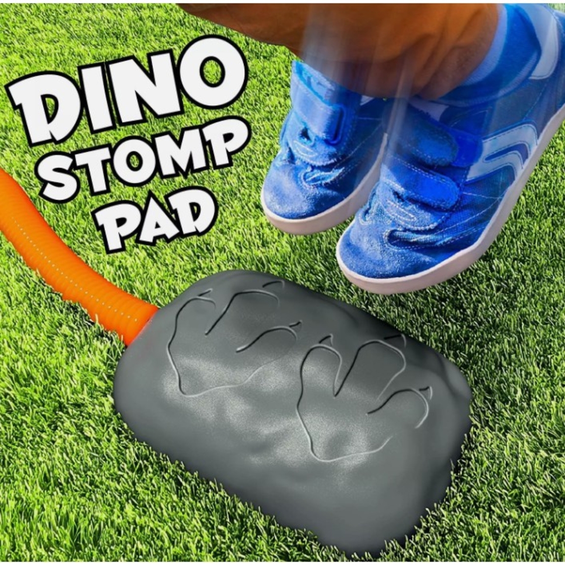 Jucarie pentru Copii, Flippy, Lansator de Rachete cu Piciorul, un Singur Lansator, 3 Rachete Donozauri cu Lumini, 30 cm Inaltime, Model Vulcan, Multicolor
