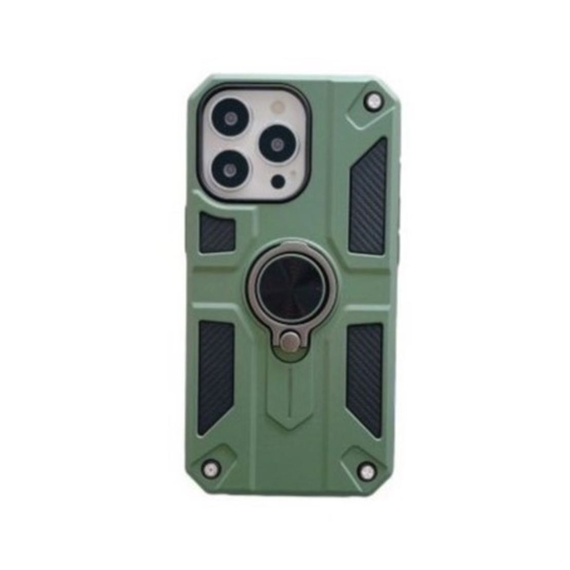 Husa protectie Vafy compatibila cu Apple iPhone 13 Mini Defender Model 5 cu suport,Verde