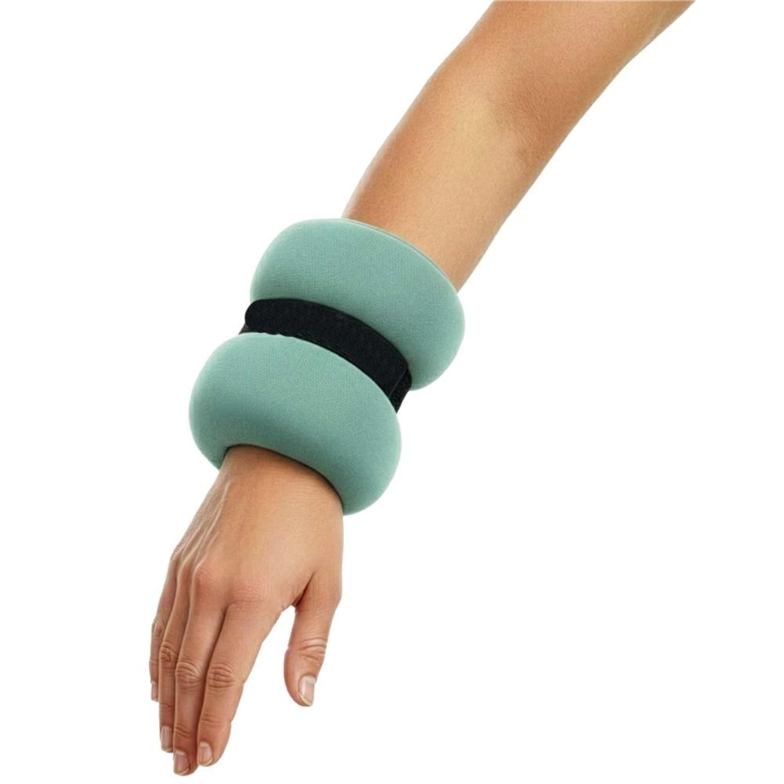 Greutati pentru incheietura mainii si glezna 2x1,5 kg, neopren si nisip fier, 28x13 cm, verde menta