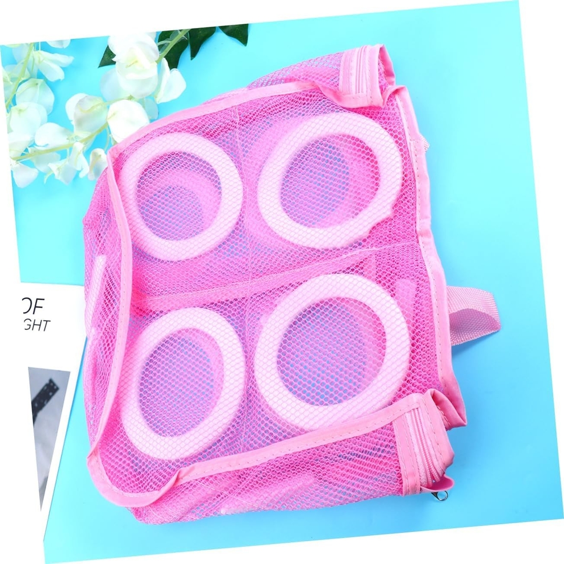 Sac pentru Spalare Incaltaminte, Flippy, pentru Masina de Spalat, 28x24.5x8 cm, Roz