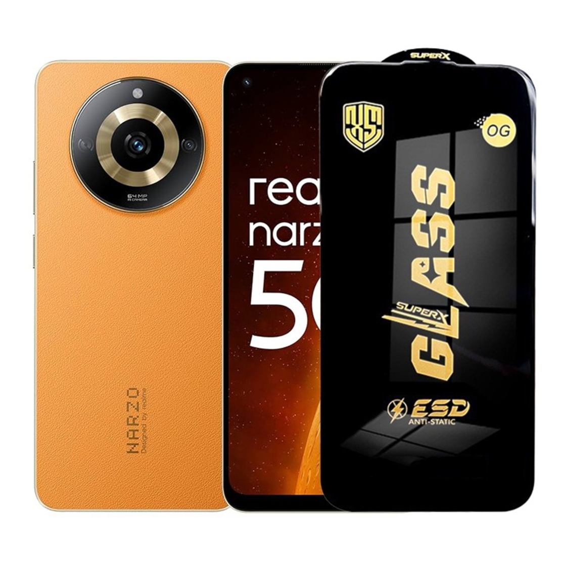 Folie de Protectie pentru Realme Narzo 60, Vafy, Sticla Securizata ESD, Margini Negre, Rezistenta la Zgirieturi, Antistatica, 0.35 mm, Transparenta